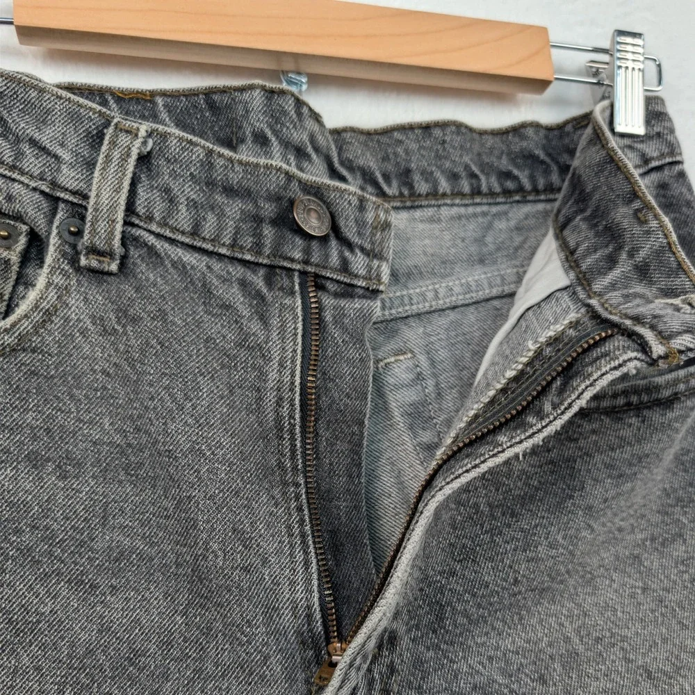 VTG Levi's 550 Jeans Men's 32x32 Black Faded Relaxed Tapered High Rise USA 90s